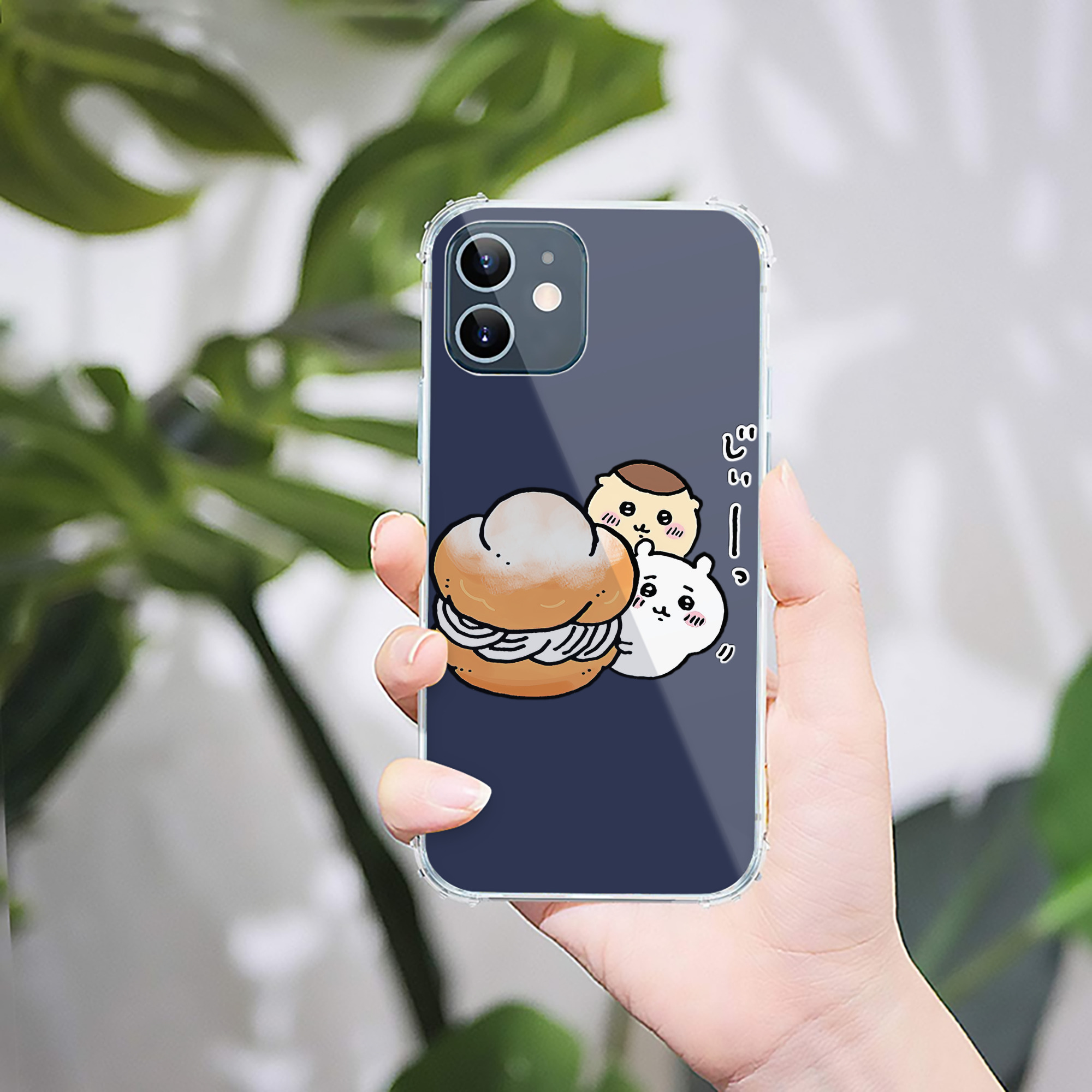（画像用） ちいかわ くりまんじゅう Chii-kawa kuri manjū 【iPhone 12シリーズ対応】透明スマホケース（クリアソフトケース）